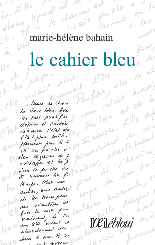 Le Cahier bleu, Marie-Hélène Bahain - L'oeil ébloui